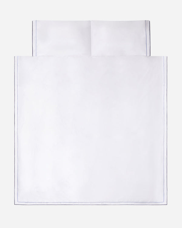 J By Jasper Conran 800 Thread Count Egyptian Satin Duvet Cover White Fabric