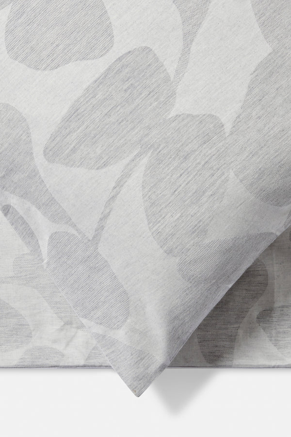 J By Jasper Conran Abstract Leaf Jacquard Duvet Set Grey Abstract Leaf