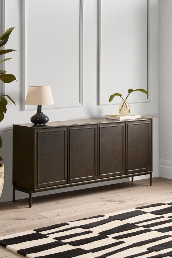 J By Jasper Conran Aden Dark Oak Large Sideboard Brown
