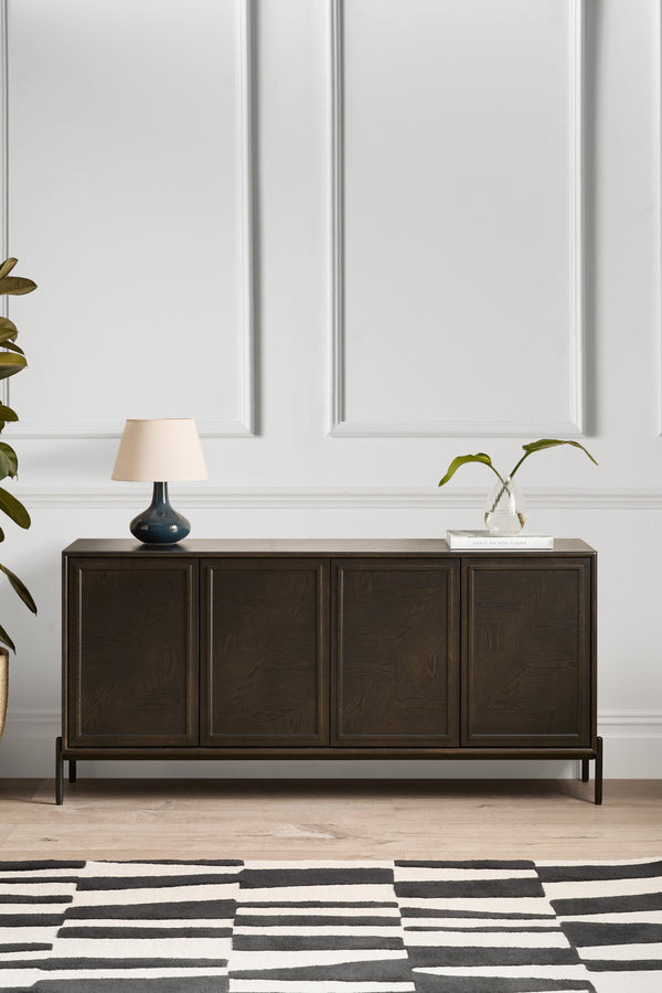 j by jasper conran Aden Dark Oak Large Sideboard Brown