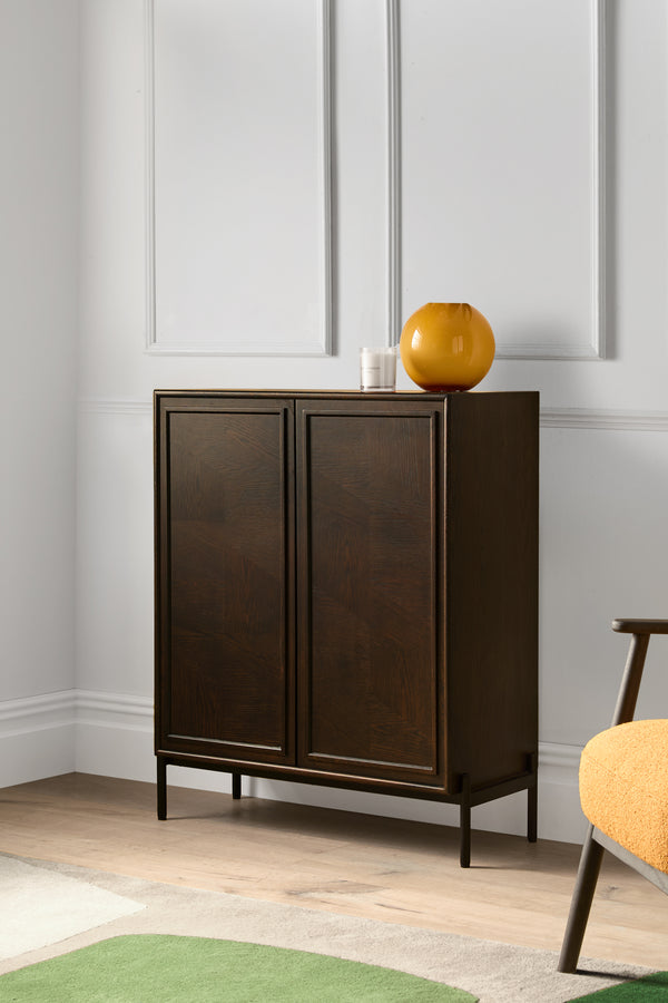 J By Jasper Conran Aden Dark Oak Small Sideboard Brown