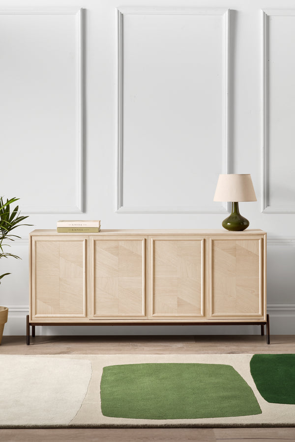 J By Jasper Conran Aden White Washed Oak Large Sideboard Oak