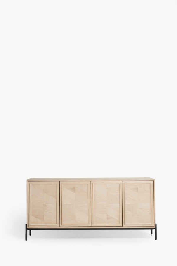 J By Jasper Conran Aden White Washed Oak Large Sideboard Oak