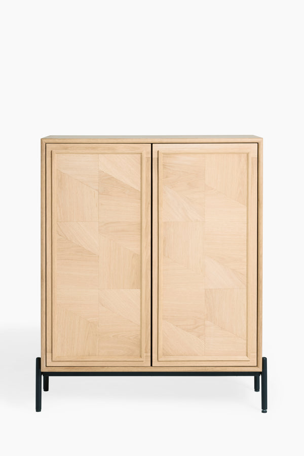 J By Jasper Conran Aden White Washed Oak Small Sideboard Oak