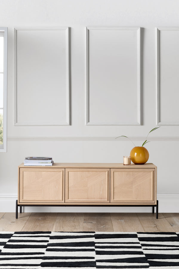 j by jasper conran Aden White Washed Oak TV Unit Oak