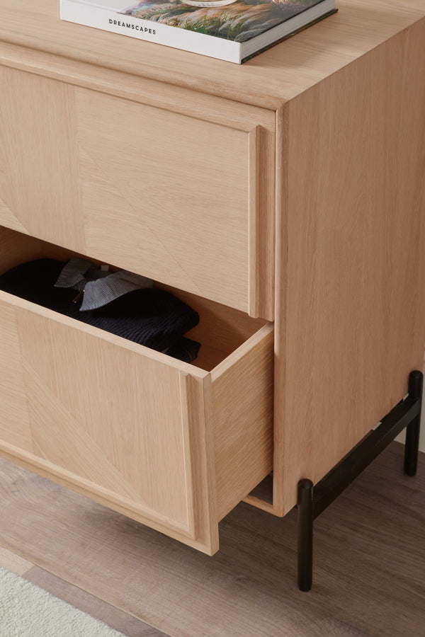 J By Jasper Conran Aden Whitewashed Oak Chest Of Drawers Oak