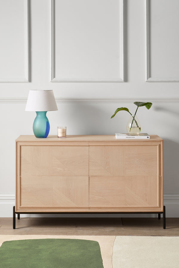 j by jasper conran Aden Whitewashed Oak Chest of Drawers Oak