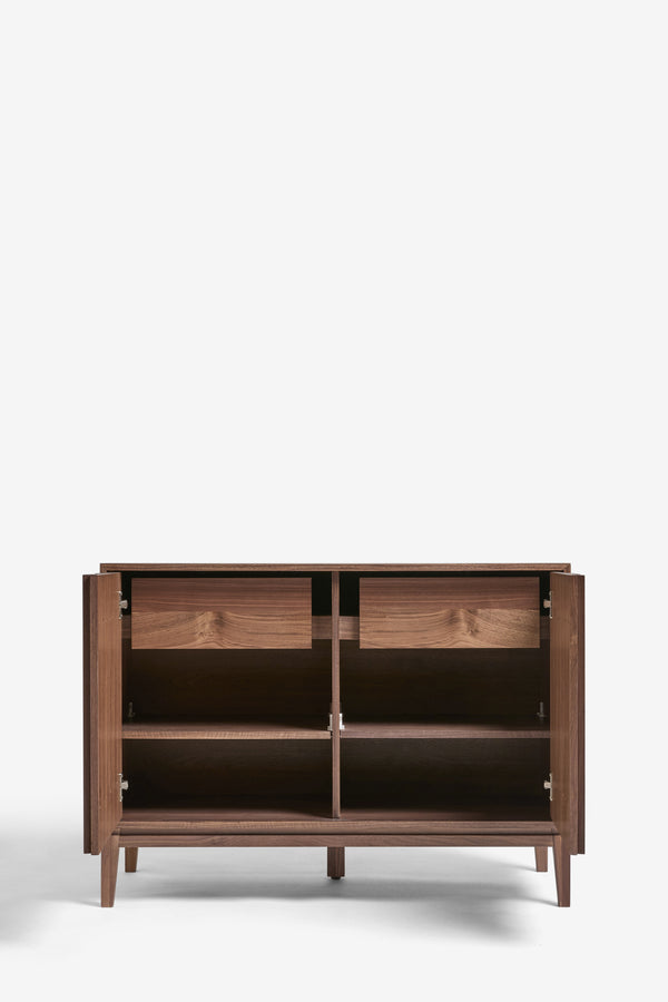 J By Jasper Conran Belgrave Walnut Small Sideboard Brown