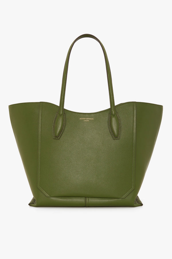 j by jasper conran Bryn Leather Tote Bag Mustard Bryn