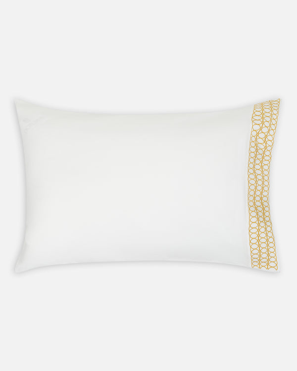 J By Jasper Conran Circles Embroidered Border Duvet Cover Blue Embroided Circles