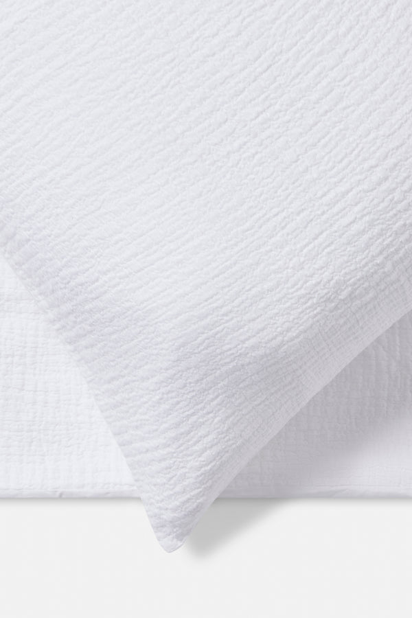 J By Jasper Conran Double Weave Duvet Cover Set White Fabric
