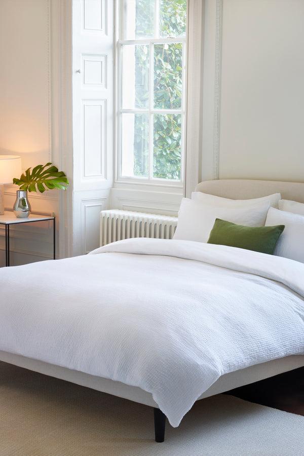 j by jasper conran Double Weave Duvet Cover Set White Fabric