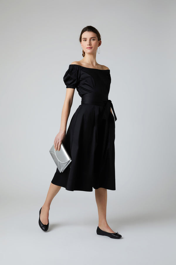 j by jasper conran Fen Bardot Full Skirt Dress Black