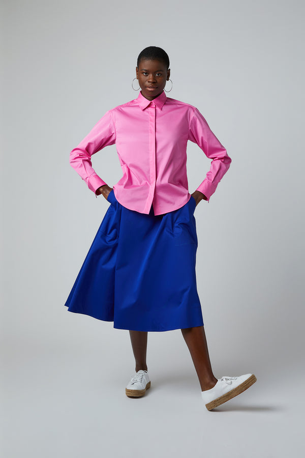 J By Jasper Conran Fran Button Through Cotton Shirt Pink