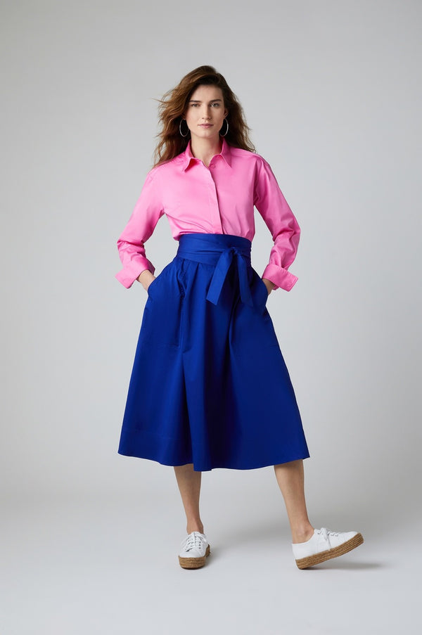 j by jasper conran Fran Button Through Cotton Shirt Pink