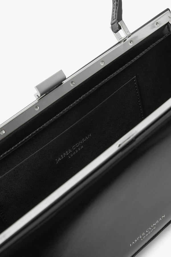 J By Jasper Conran Gracie Small A-Frame Shoulder Bag Black