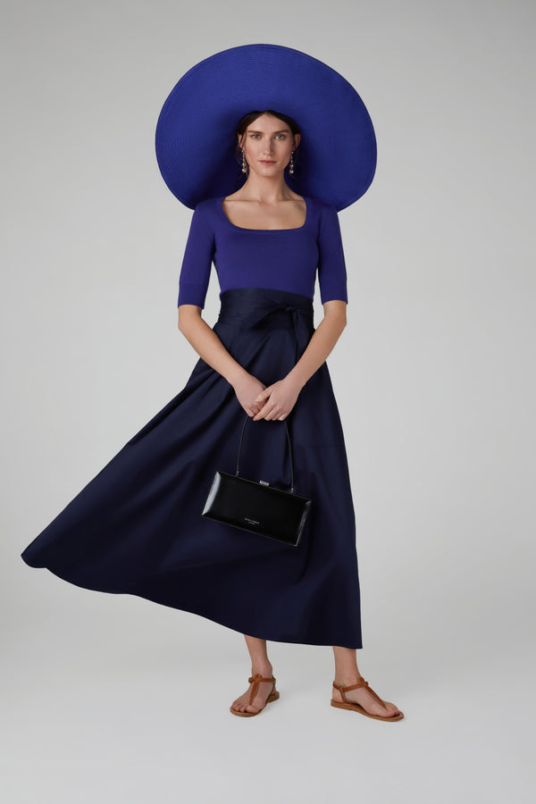 J By Jasper Conran Hailey Scoop Neck Knitted Top Blue