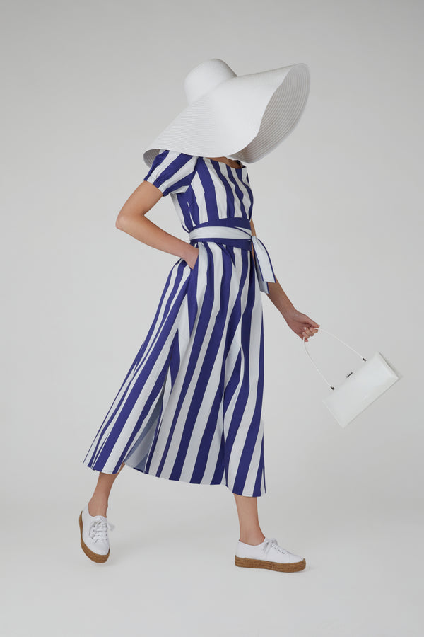 J By Jasper Conran Hallie Bardot A Line Striped Dress Stripe