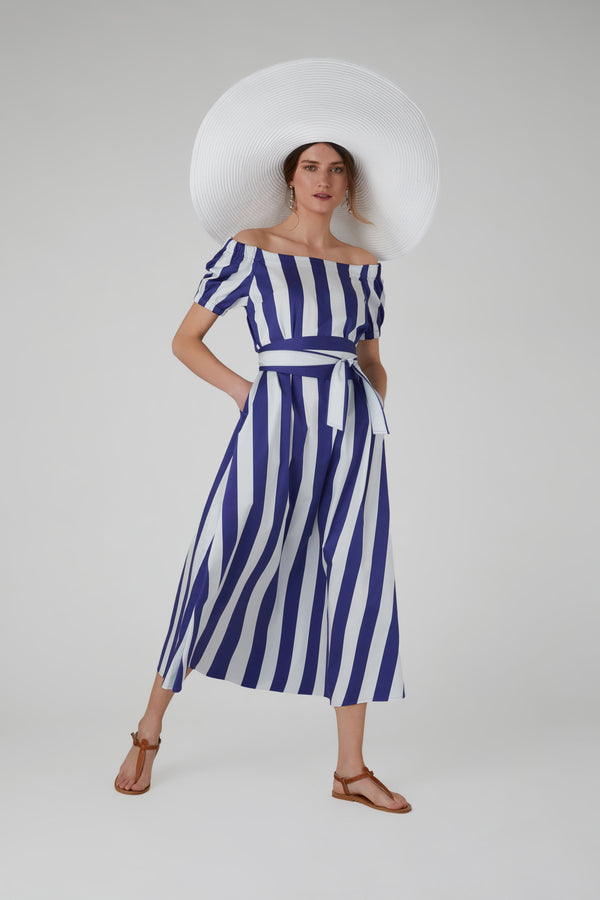 j by jasper conran Hallie Bardot A Line Striped Dress Stripe