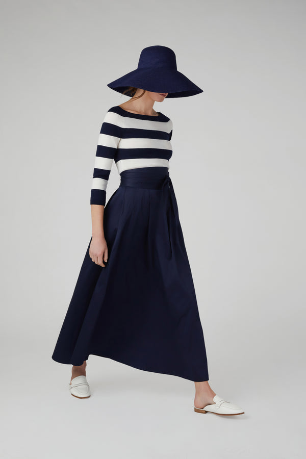 J By Jasper Conran Heidi Slash Neck Knitted Top Stripe