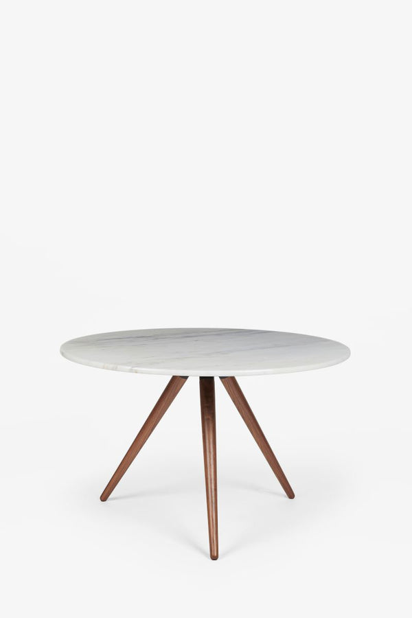 J By Jasper Conran Highbury Round Marble Dining Table White