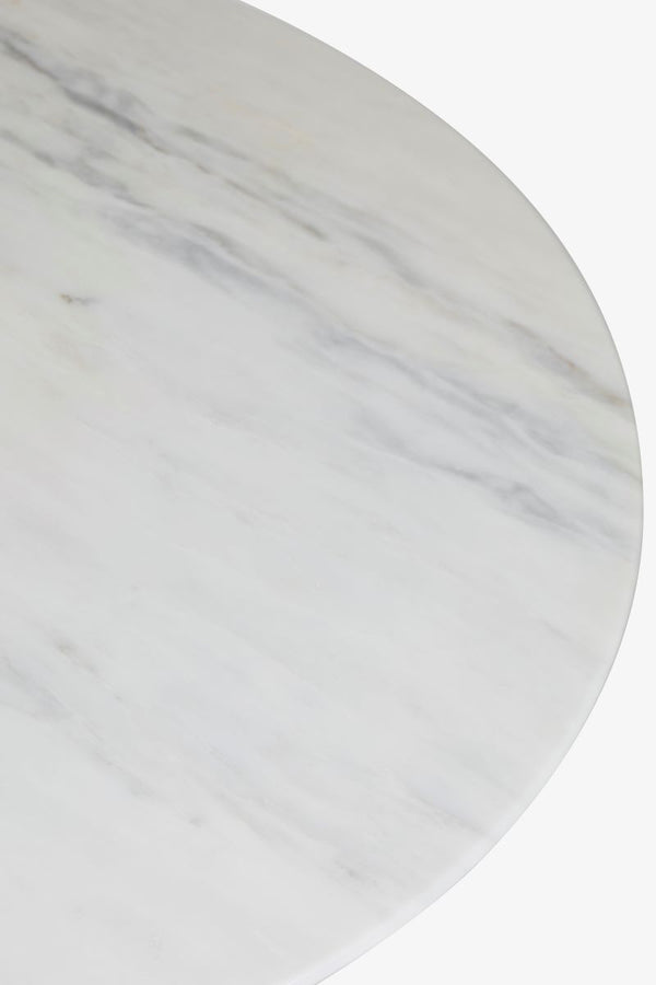 J By Jasper Conran Highbury Round Marble Dining Table White