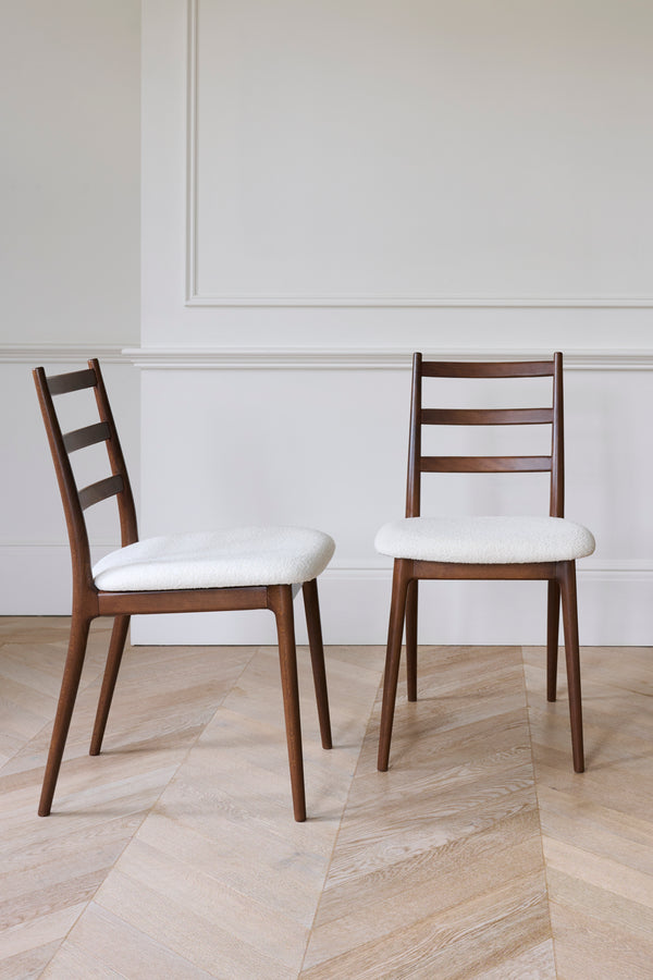 j by jasper conran Highbury Set of 2 Natural Dining Chairs Brown