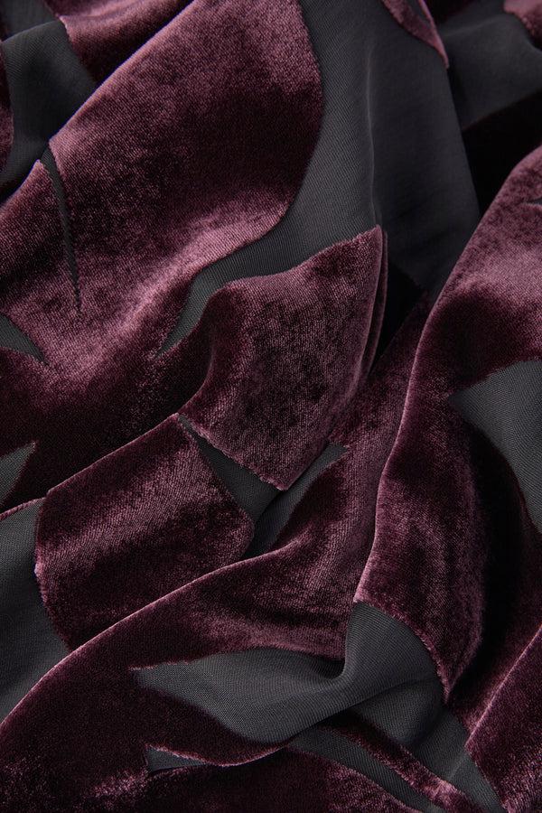 J By Jasper Conran Idalia Velvet Devoré Maxi Skirt Pink