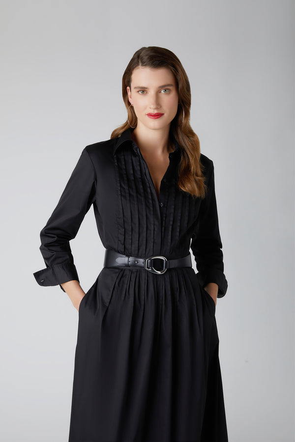 J By Jasper Conran Bee Leather Belt Black