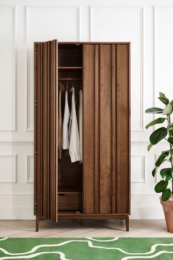 J By Jasper Conran Belgrave Walnut Wardrobe Brown