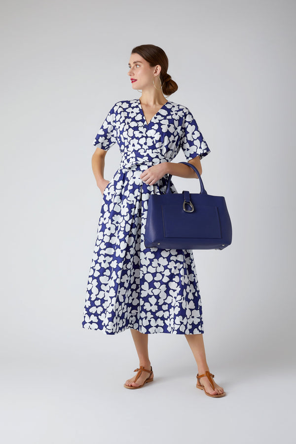 J By Jasper Conran Betty Cotton Wrap Dress Choc