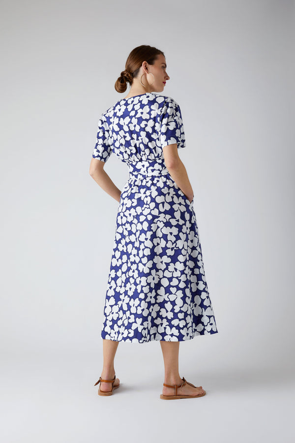 J By Jasper Conran Betty Cotton Wrap Dress Choc