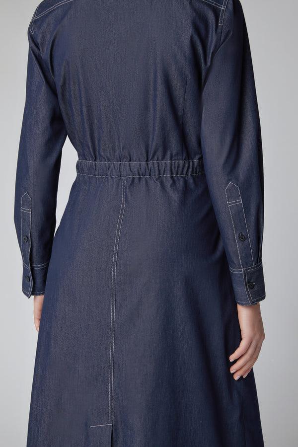 J By Jasper Conran Cyd Denim Shirt Dress Blue