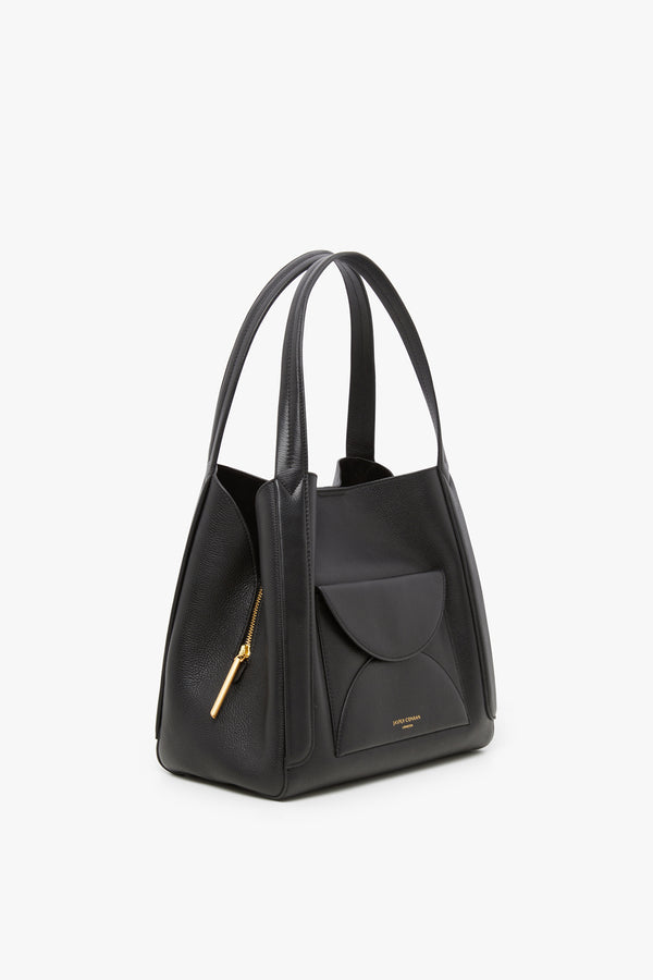 J By Jasper Conran Darcey Leather Hobo Bag Black