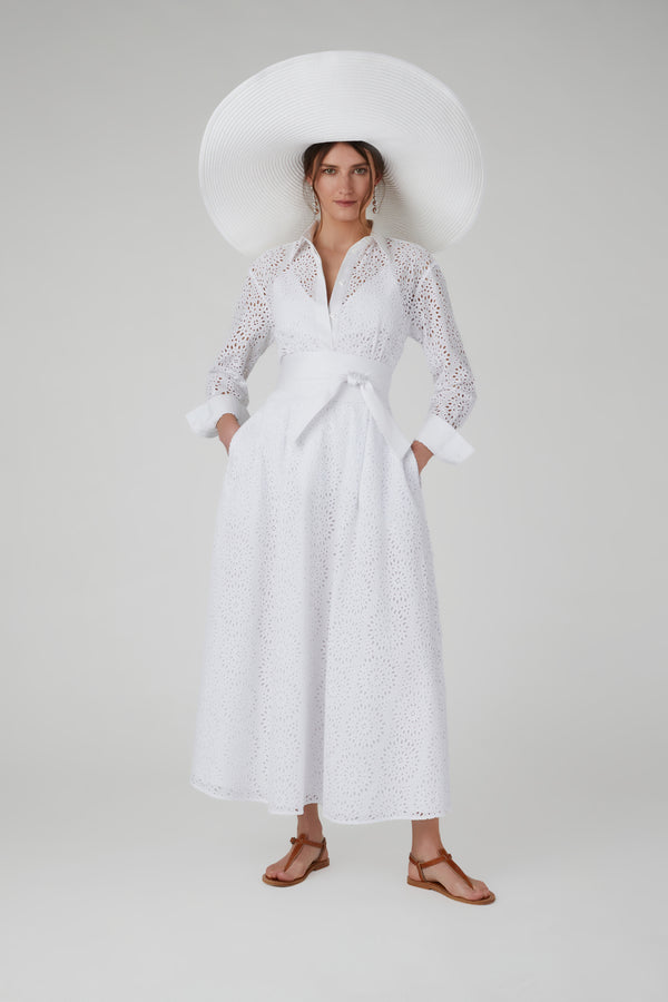 j by jasper conran Felicia Broderie Shirt White