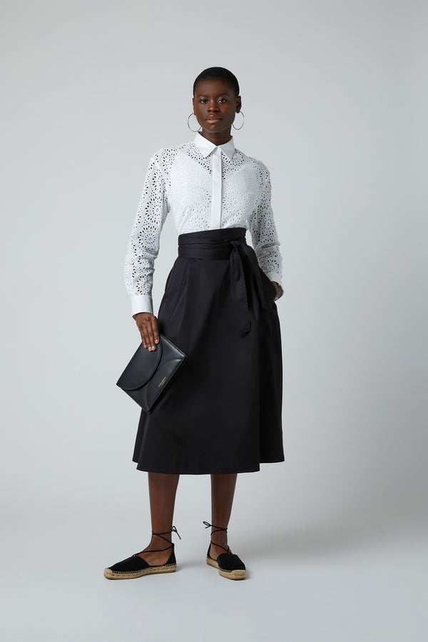 J By Jasper Conran Fiona Full Skirt Black