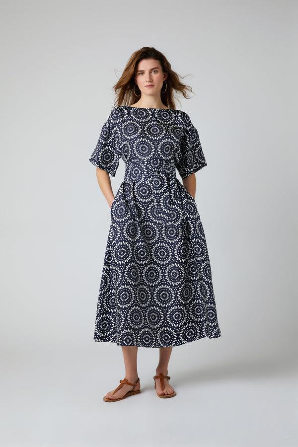 J By Jasper Conran Flora A-line Silk Dress Green