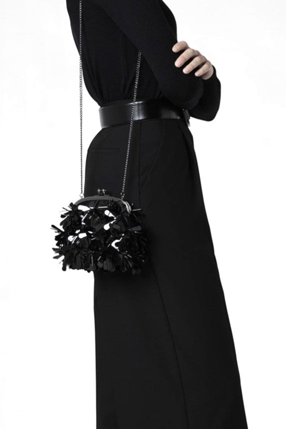 J By Jasper Conran Giavanna Sequin Clutch Gold