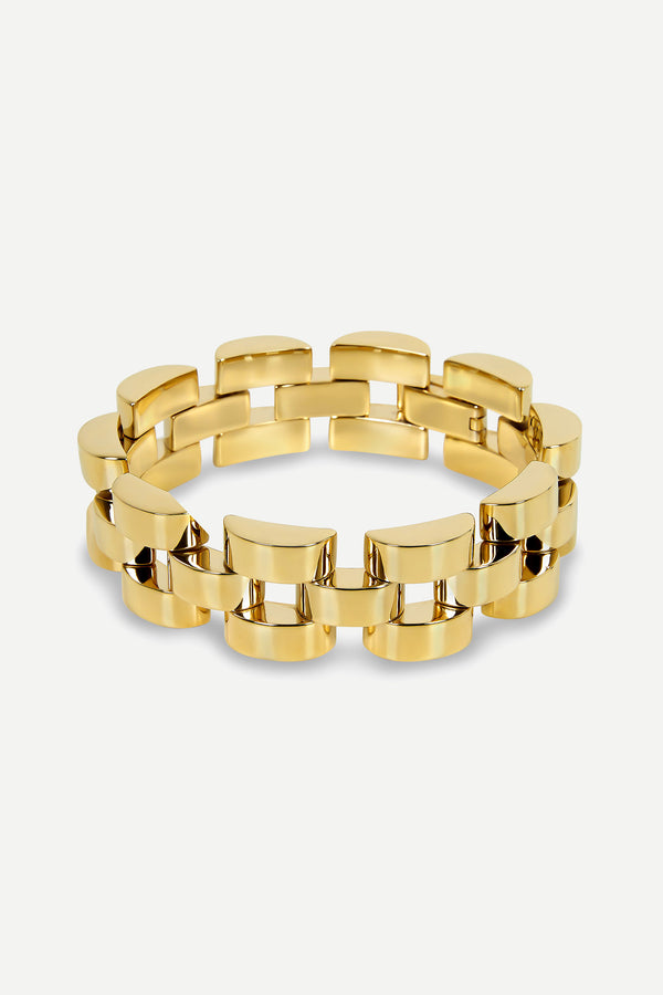j by jasper conran Greta Watch Chain Bracelet Gold