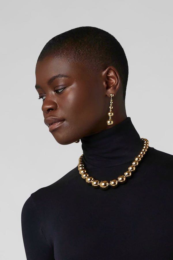 J By Jasper Conran Gwendolyn Ball Necklace Gold