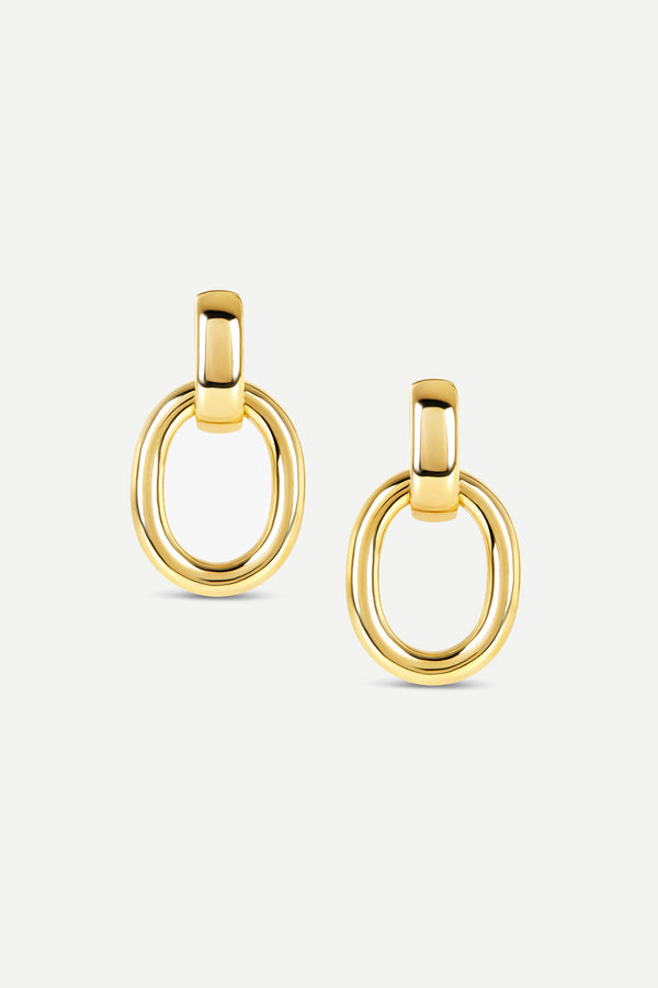 j by jasper conran Gwyneth Chain Earrings Gold