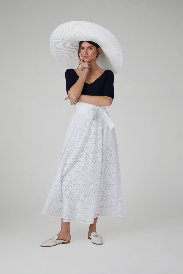 J By Jasper Conran Hattie V Neck Knitted Top Navy