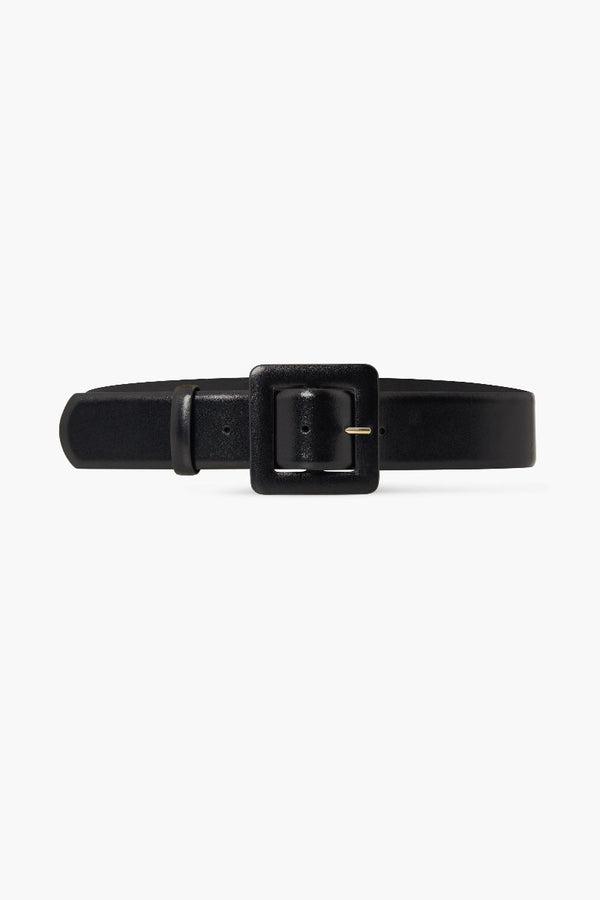 J By Jasper Conran Heather Leather Belt Black