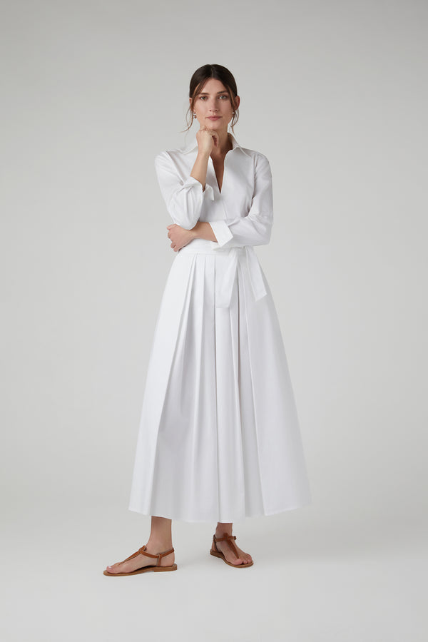 J By Jasper Conran Holly Cotton Wrap Top White