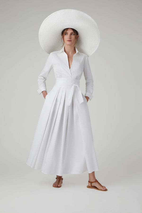 J By Jasper Conran Holly Cotton Wrap Top White