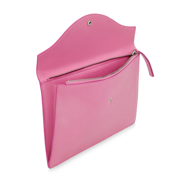 J By Jasper Conran Relaxed Zip Clutch Pink