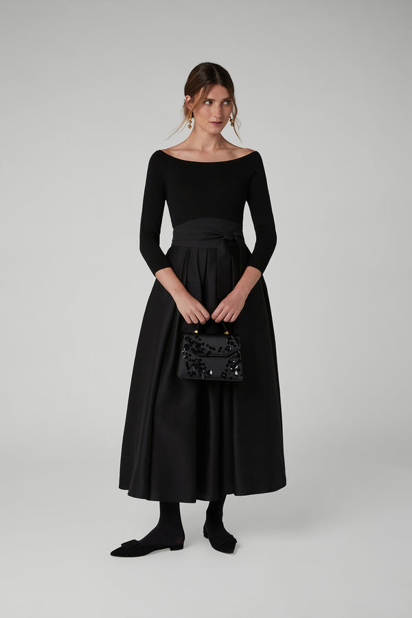 J By Jasper Conran Laura Sequin Top Handle Bag Black