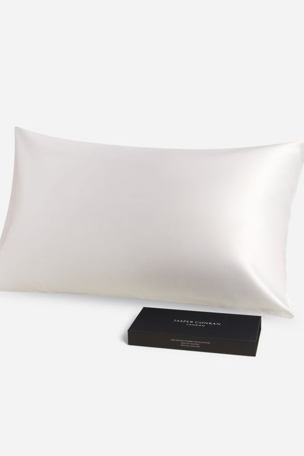 j by jasper conran Silk Organic Standard Pillow Case Pale Pink