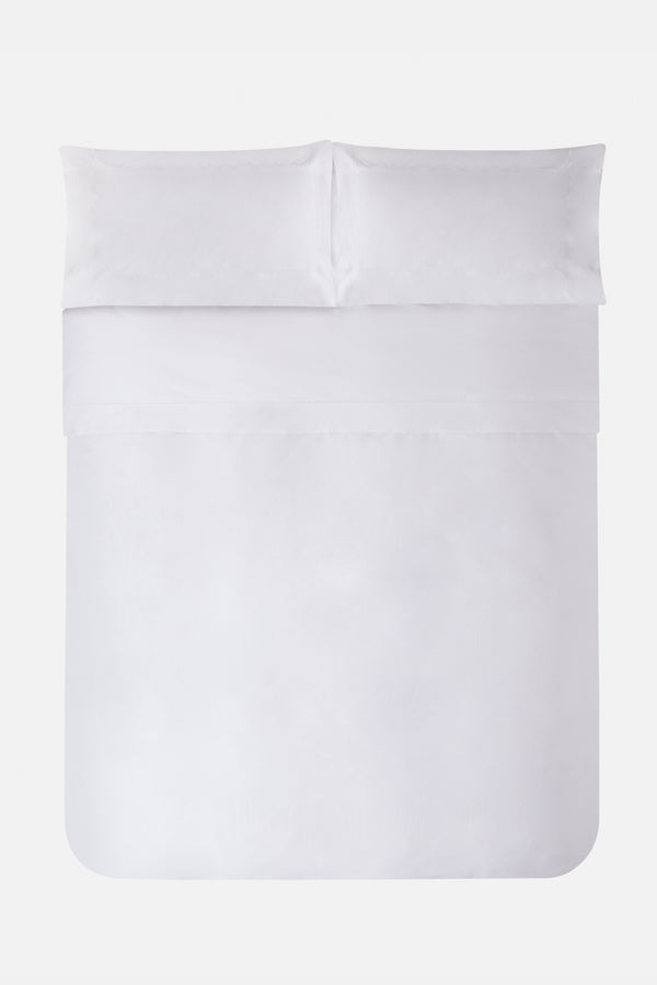 J By Jasper Conran Supima 500 Thread Count Satin Duvet Cover White Fabric