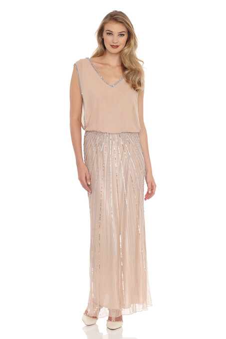 j kara Embellished Starburst Dress Blush